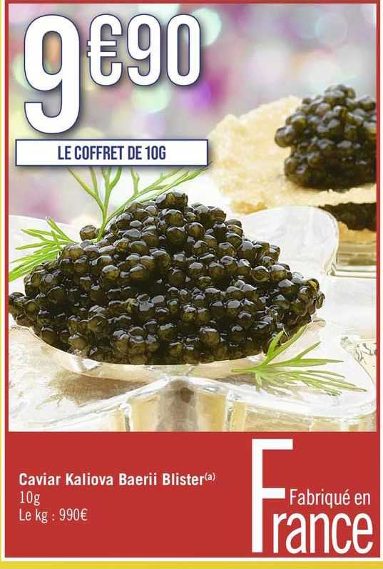 caviar kaliova baerii blister