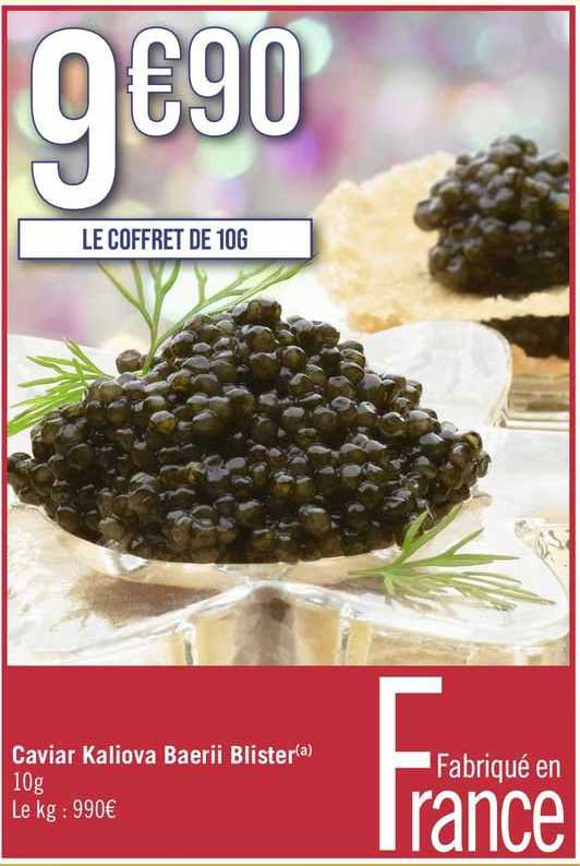 caviar kaliova baerii blister