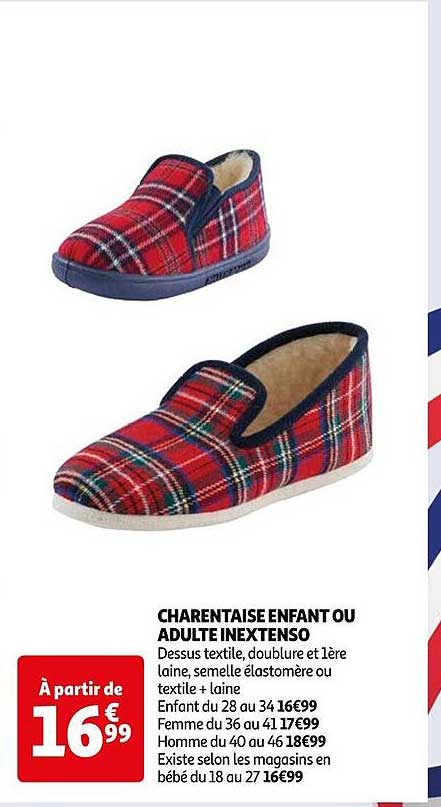 charentaise enfant ou adulte inextenso