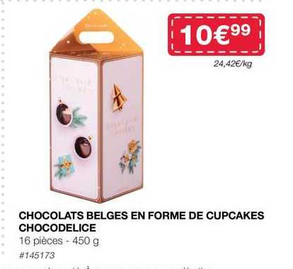 Chocolats Belges En Forme De Cupcakes Chocodélice