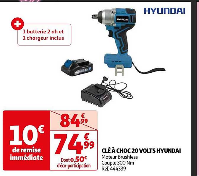 clé à choc 20 volts hyundai