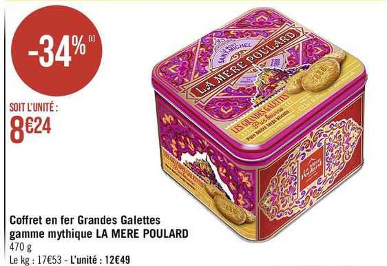 coffret en fer grandes galettes gamme mythique la mère poulard