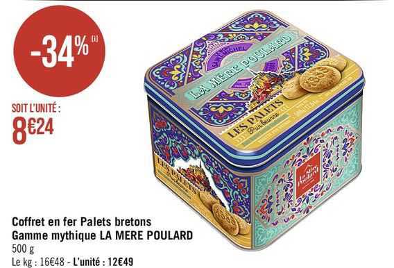 Coffret En Fer Palets Bretons Gamme Mythique La Mère Poulard