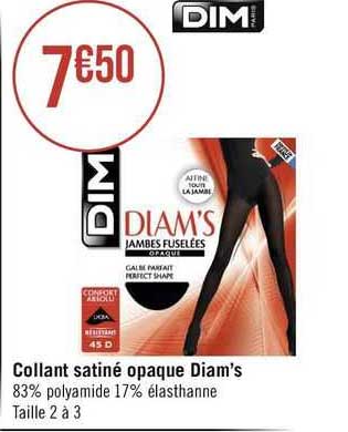 collant satiné opaque diam's dim