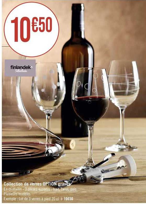 collection de verres option graves