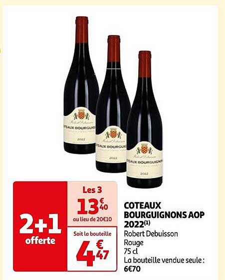 côteaux bourguignons aop 2022 robert debuisson