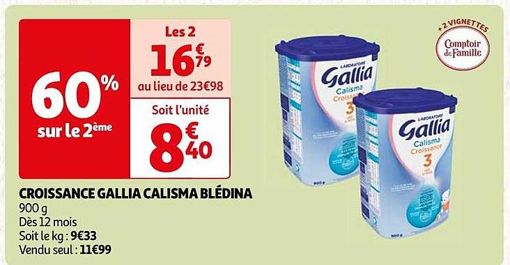 Croissance Gallia Calisma Blédina