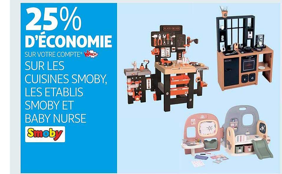 cuisines smoby, les établis smoby et baby nurse