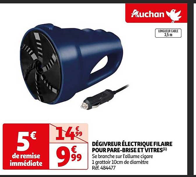 dégivreur électrique filaire pour pare-brise et vitres