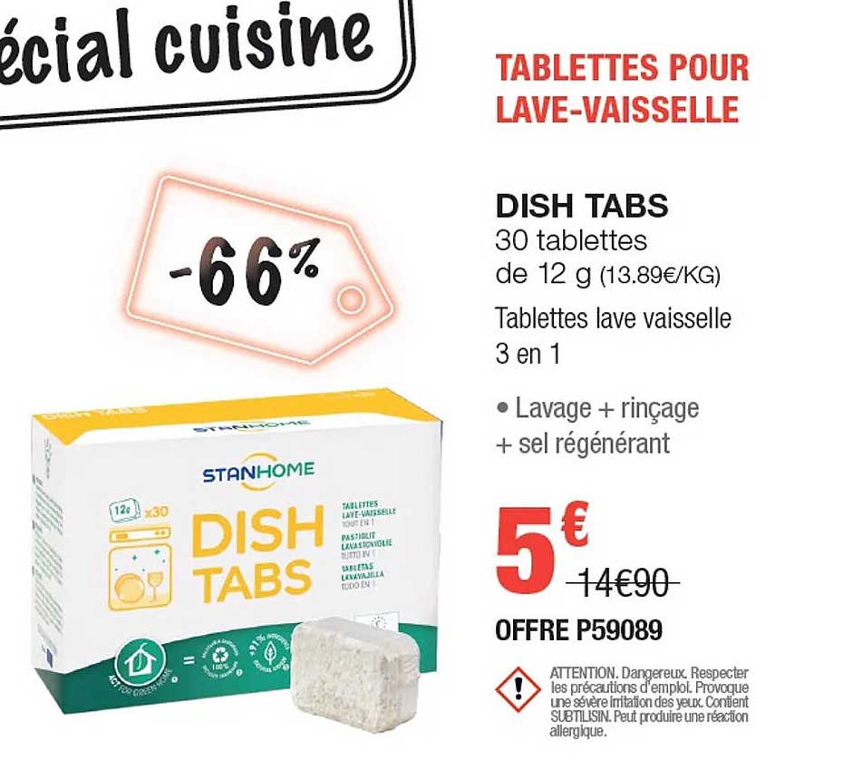 dish tabs 30 tablettes