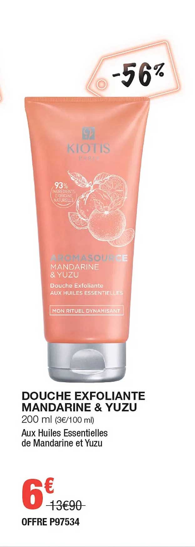 douche exfoliante mandarine & yuzu