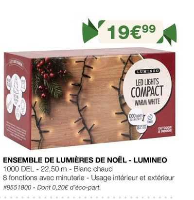 ensemble  de lumières de noël - lumineo