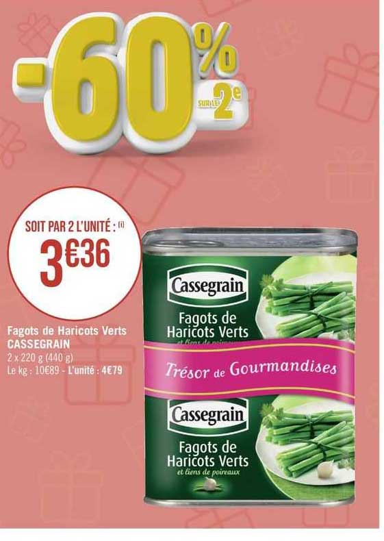 fagots de haricots verts cassegrain