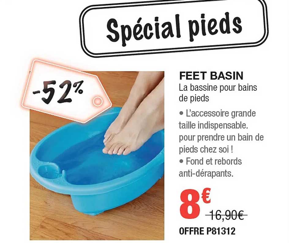 feet basin la bassine pour bains de pieds