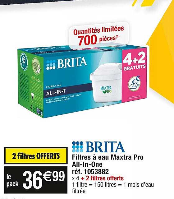 Filtres à Eau Maxtra Pro All-in-one Brita