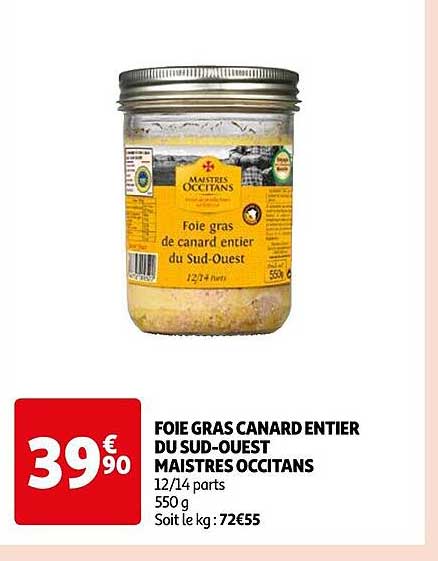 foie gras canard entier du sud-ouest maistres occitans