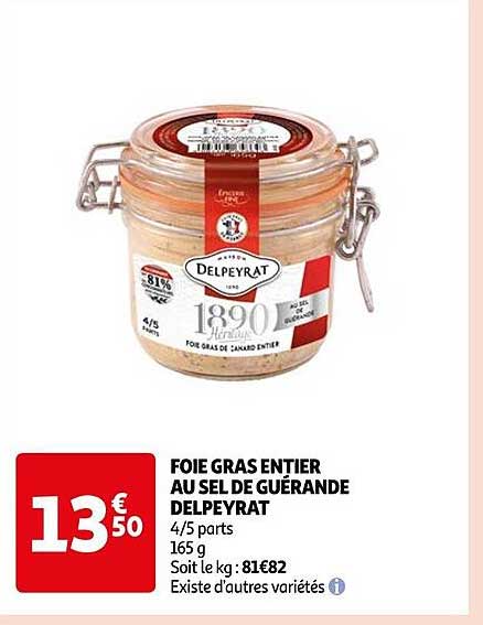 Foie Gras Entier Au Sel De Guérande Delpeyrat