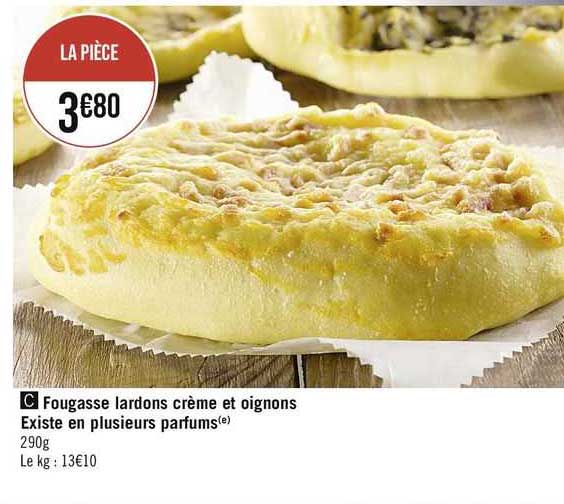 Fougasse Lardons Crème Et Oignons