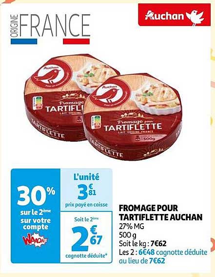 Fromage Pour Tartiflette Auchan