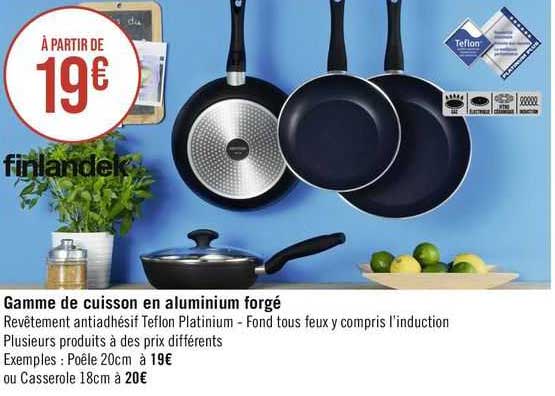 gamme de cuisson en aluminium forgé finlandek^