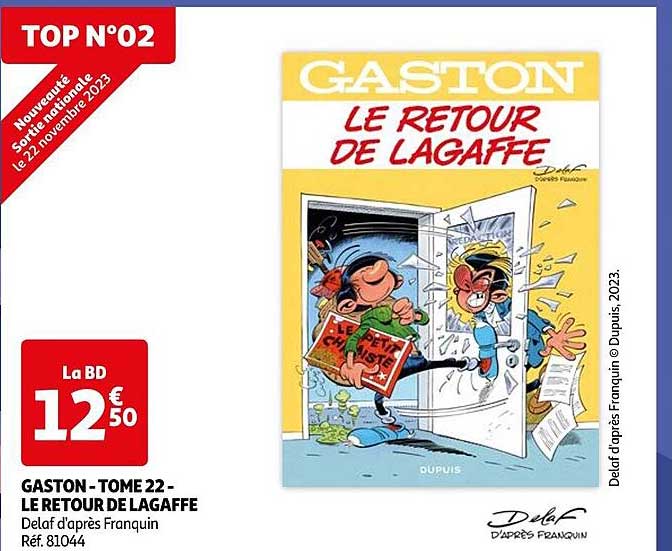 Gaston - Tome 22 - Le Retour De Lagaffe