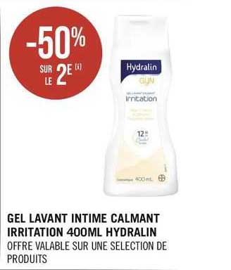 gel lavent intime calmant irritation 400ml hydralin