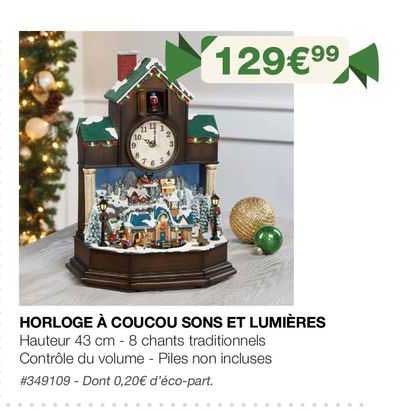 horloge à coucou sons  et lumières