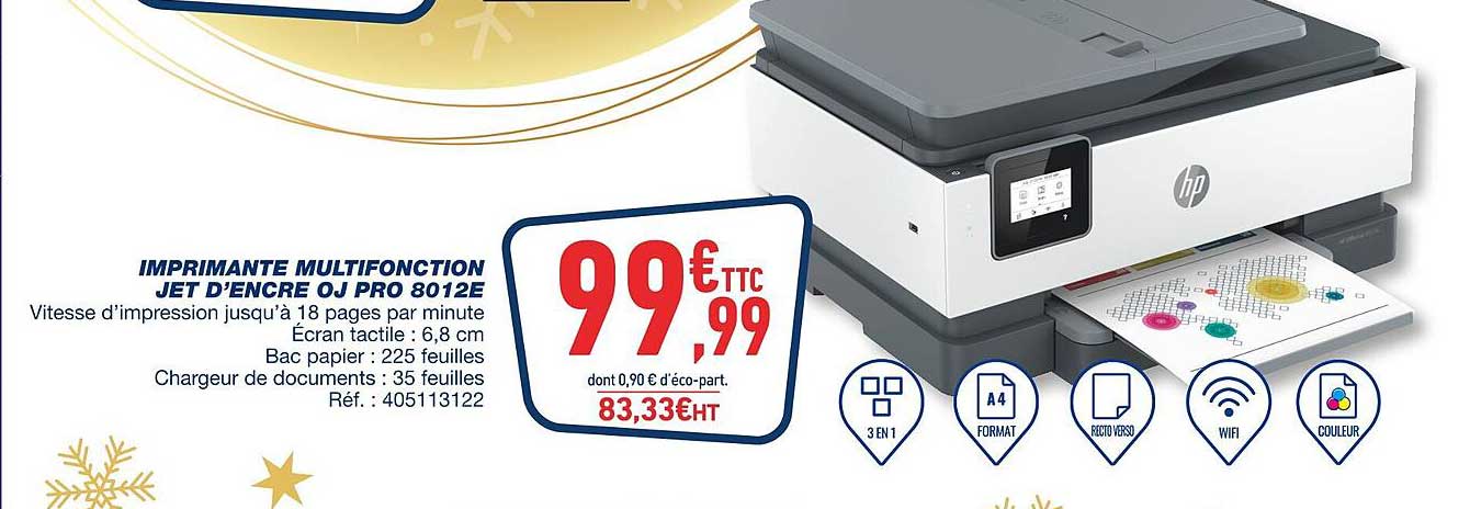 imprimante multifonction jet d'encre oj pro 8012e