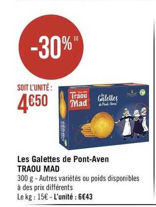 les galettes de pont-aven  traou mad