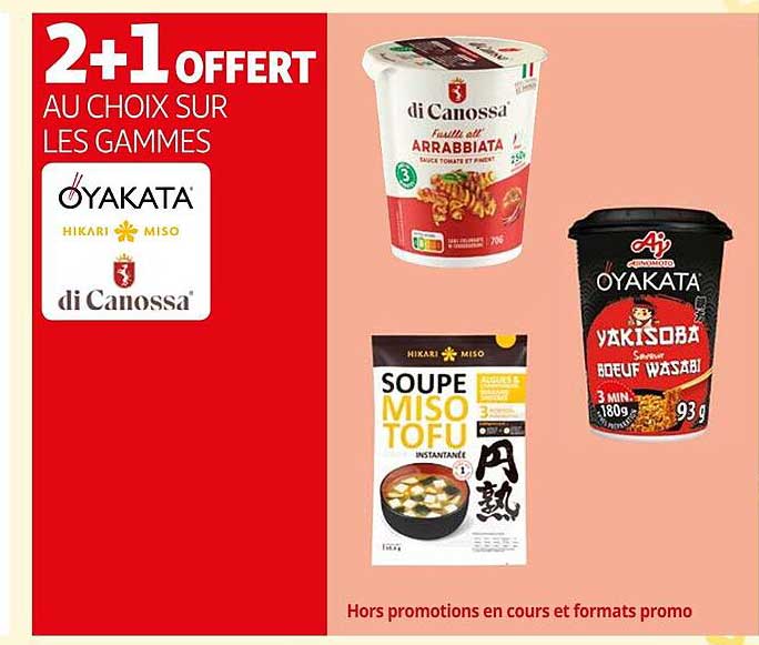 les gammes oyakata, hikari miso, di canossa