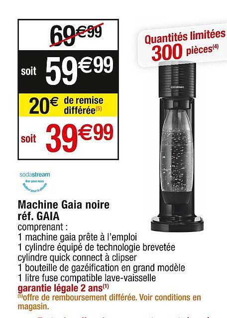 Machine Gaia Noire Sodastream