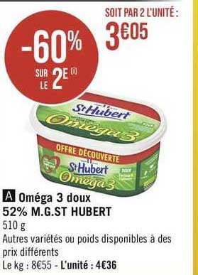 oméga 3 doux 52% m.g. st hubert