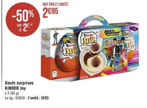 œufs surprises kinder joy