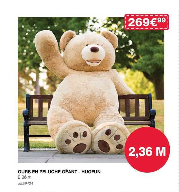 Ours En Peluche Géant - Hugfun