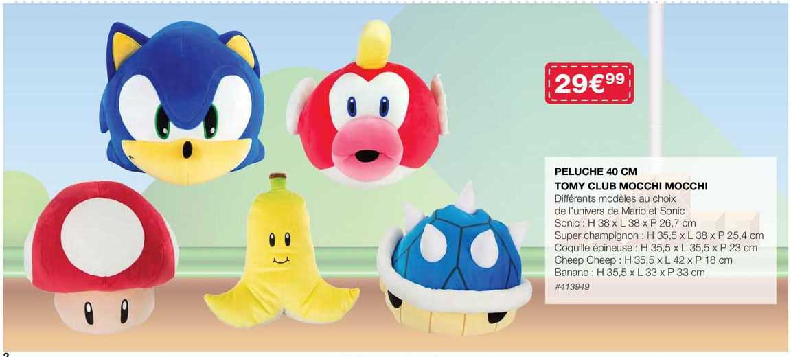 Peluche 40 Cm Tomy Club Mocchi Mocchi