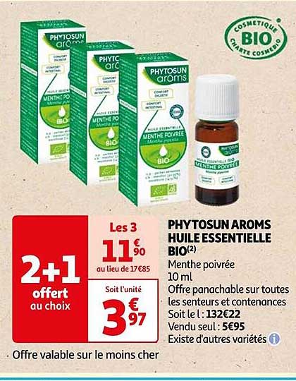 phytosun aroms huile essentielle bio