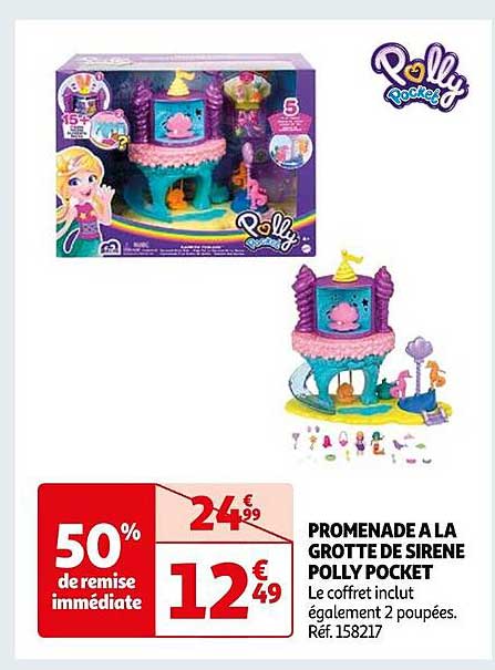 promenade à la grotte de sirène polly pocket