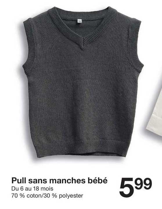 pull sans manches bébé