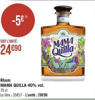 rhum mama quilla 40% vol.