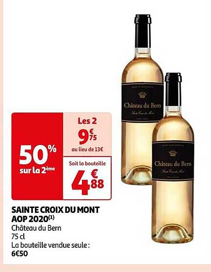 sainte croix du mont aop 2020 château du bern