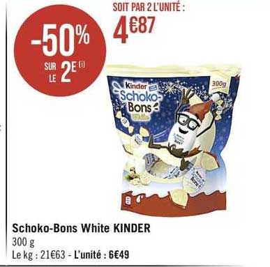 Schoko-bons White Kinder