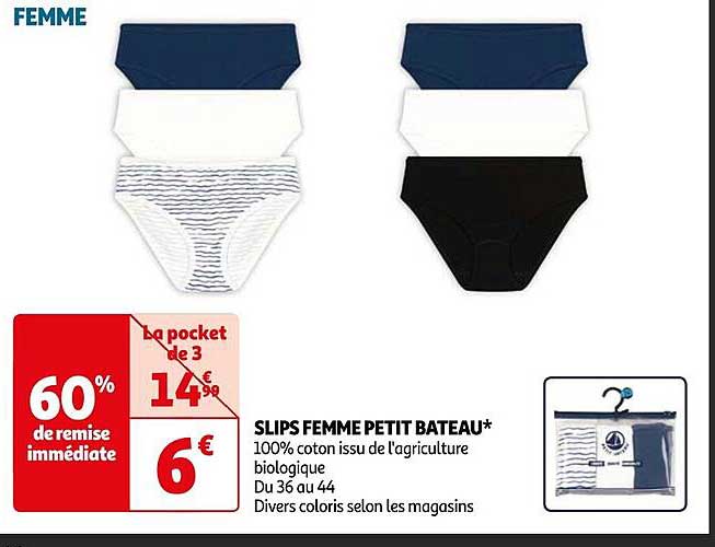 slips femme petit bateau
