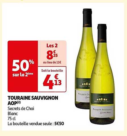 touraine sauvignon aop secrets de chai