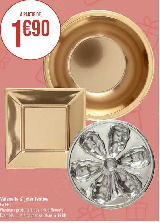vaisselle à jeter festive