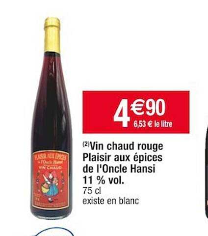 vin chaud rouge plaisir aux épices de l'oncle hansi