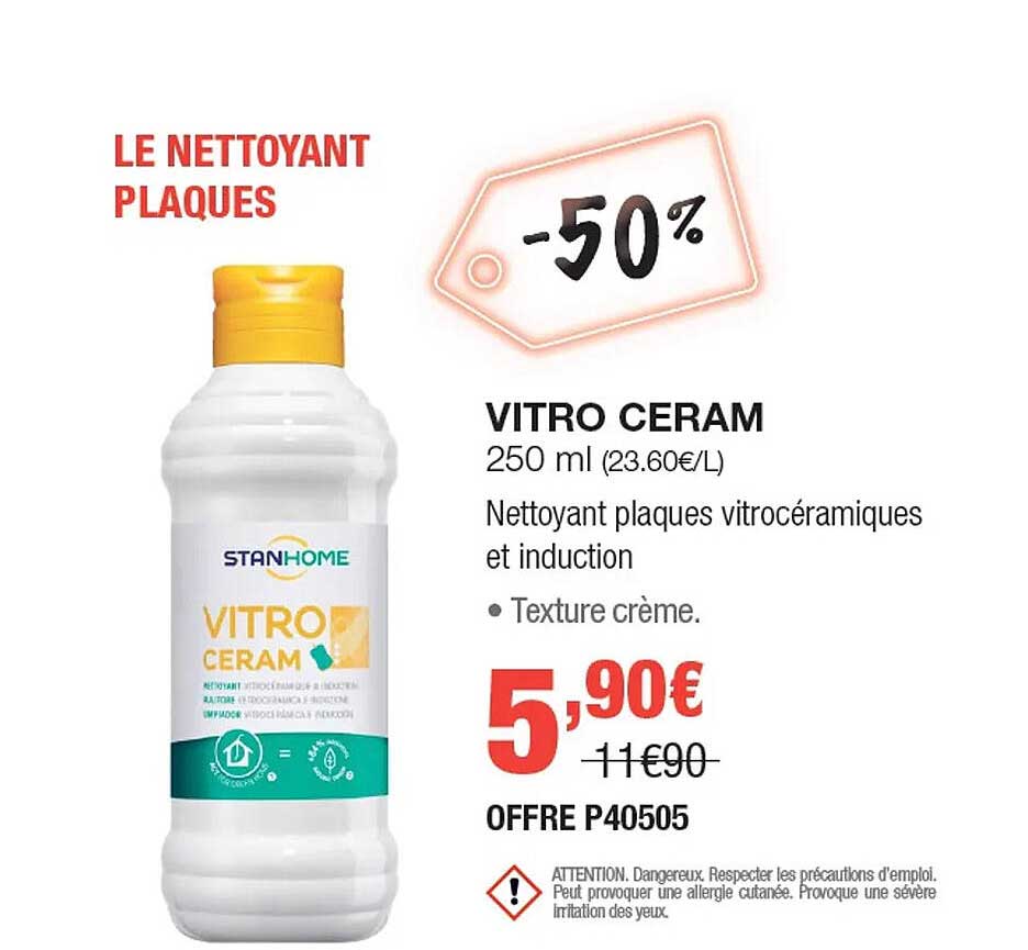 vitro ceram nettoyant plaques vitrocéramiques et induction