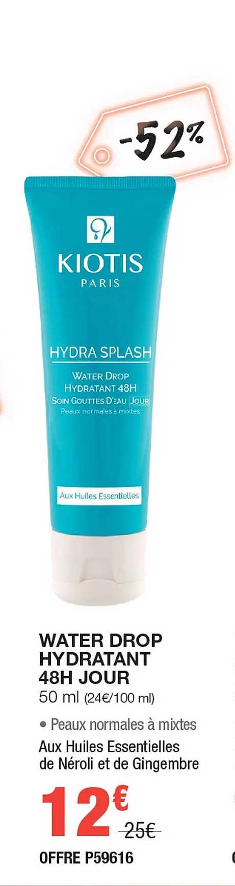 water drop hydratant 48h jour