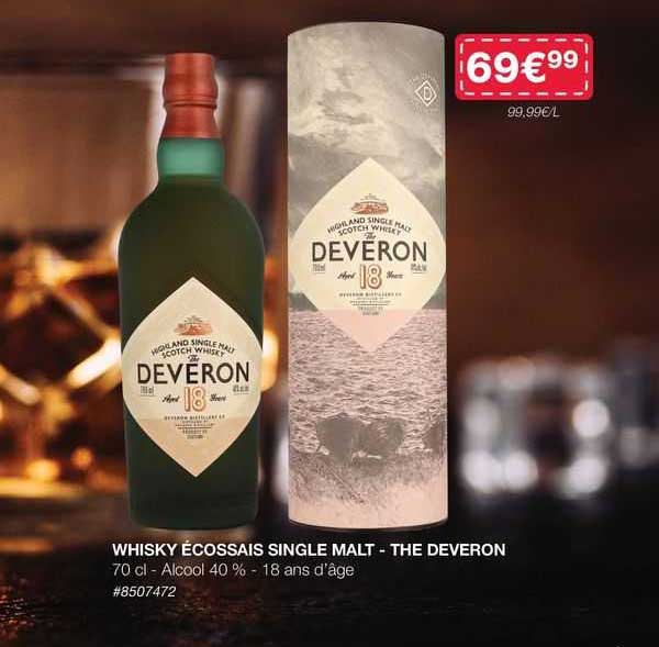 whisky écossais single malt - the deveron
