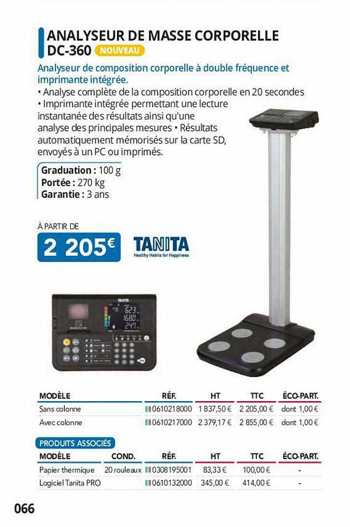 analyseur de masse corporelle dc-360