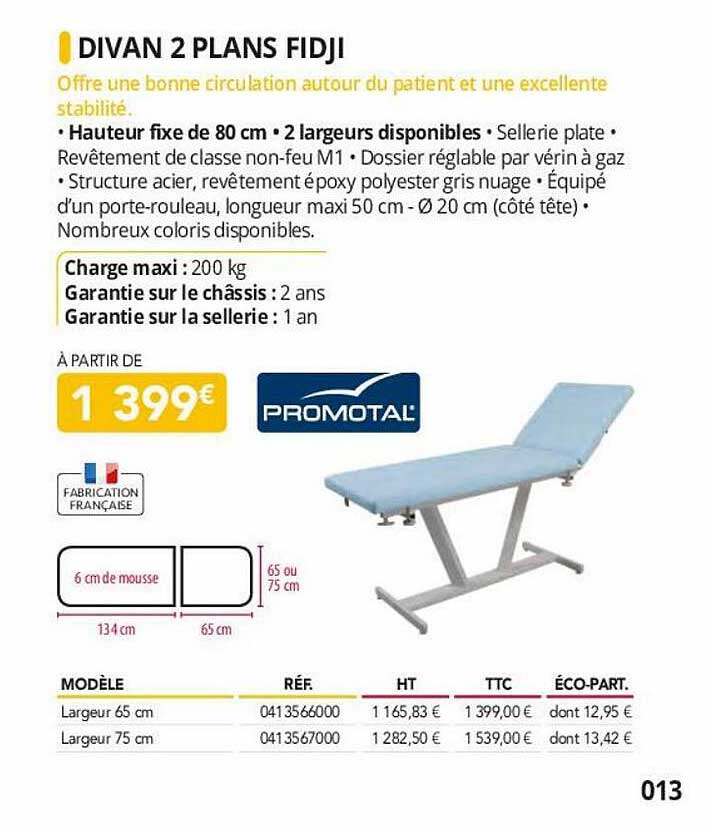 divan 2 plans fidji promotal